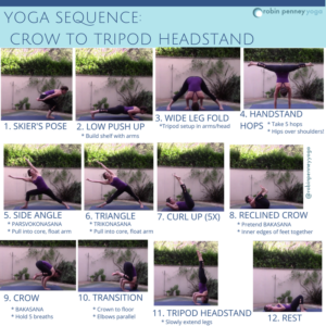 How To Practice Crow Pose to Tripod Headstand: Yoga Sequence
