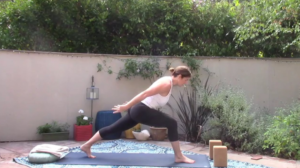 High Lunge with Core Engagement #beginnersyoga