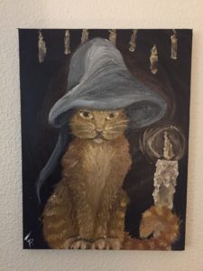 Painting of Felix in the Hat