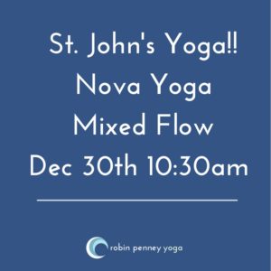 St. John's Yoga Class at Nova Dec 30th