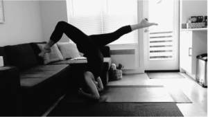 Headstand with Split Legs