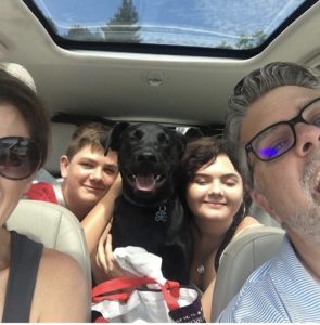 Family in the car