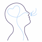 Yoga breathing exercise illustration for midlife women