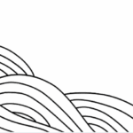 Illustration of a wave representing flow and ease in movement