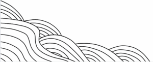 Illustration of a wave representing flow and ease in movement